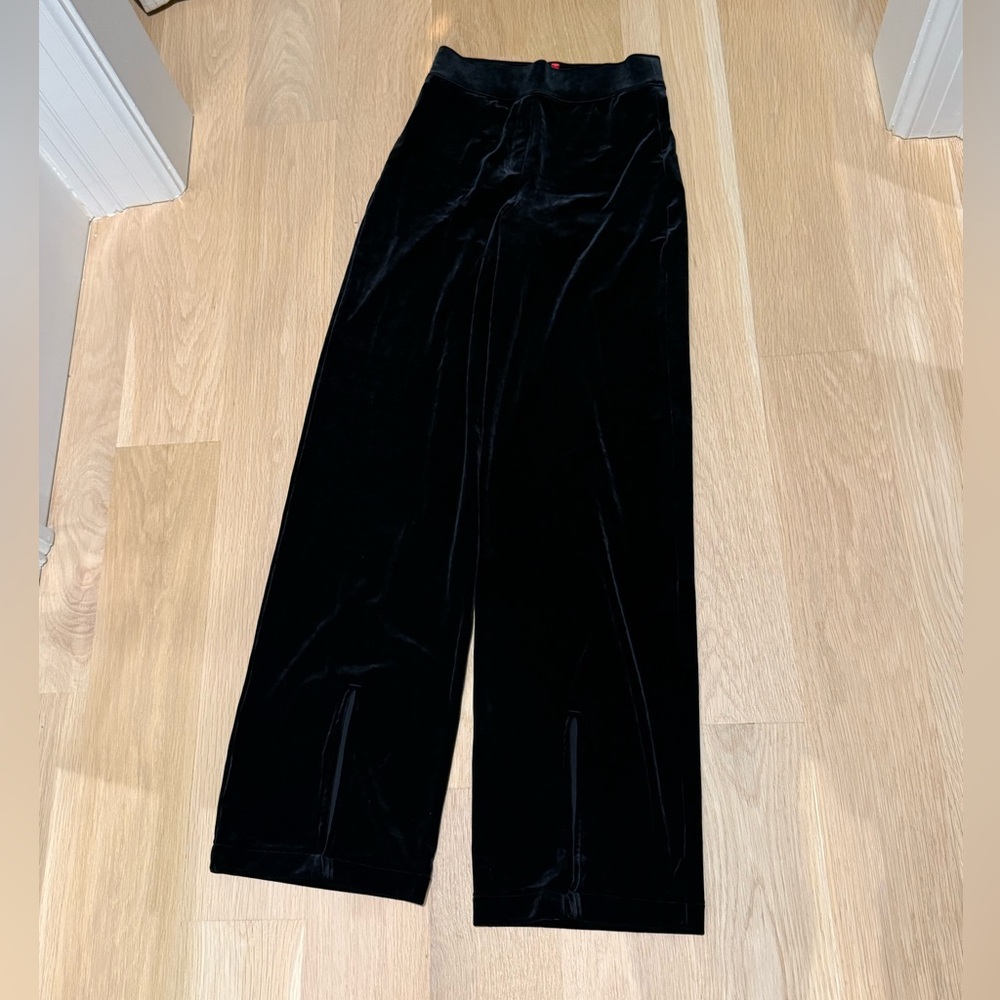 SPANX Black Velvet Trousers